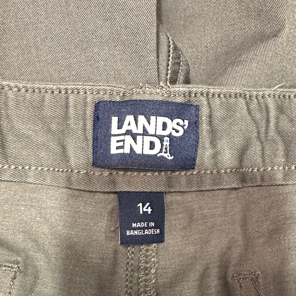 Lands' End Gray Cargo Pants - Picture 3 of 4
